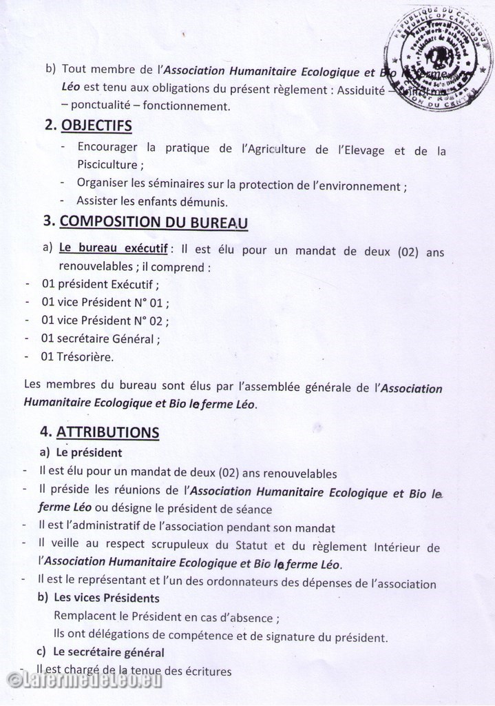 La ferme statut