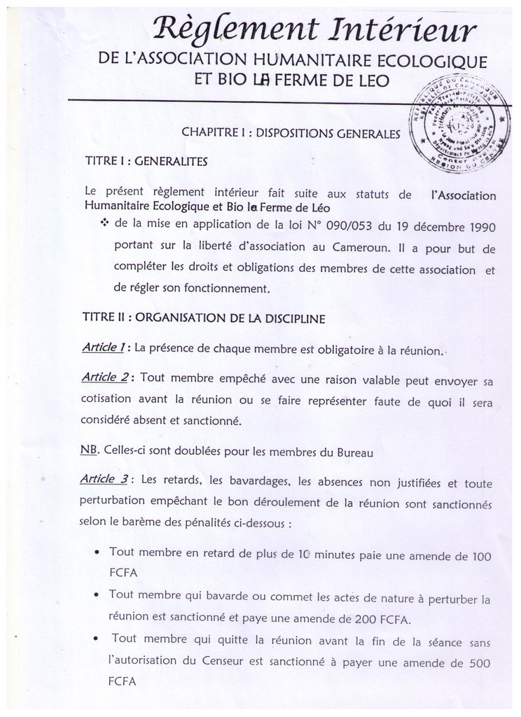 La ferme statut