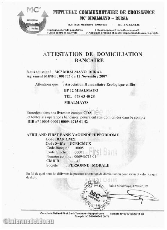 Notre rib, La ferme de Léo Cameroun